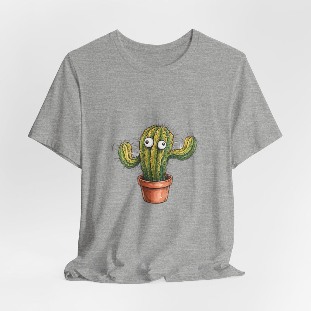 Prickly And Panicking Cute Cactus