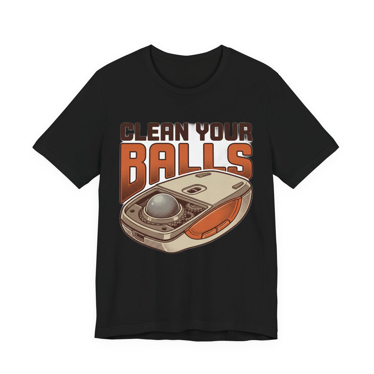 Clean Your Balls Funny Retro Trackball Mouse