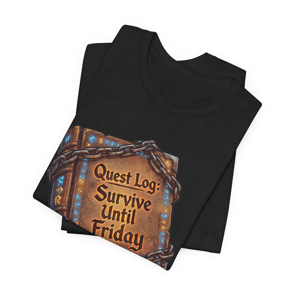 Quest Log Survive Until Friday Funny RPG