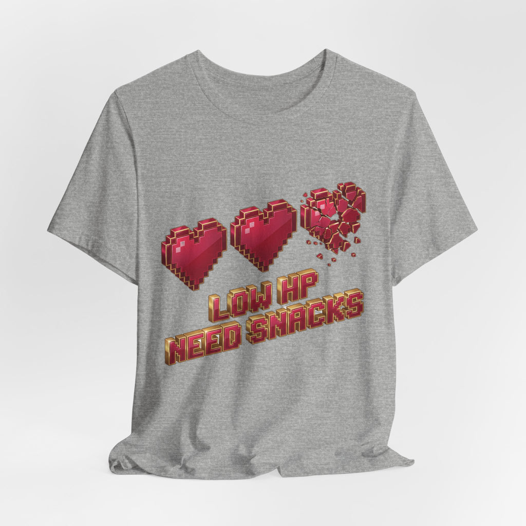Low HP Need Snacks Funny Pixel Heart Health Bar