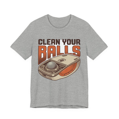Clean Your Balls Funny Retro Trackball Mouse