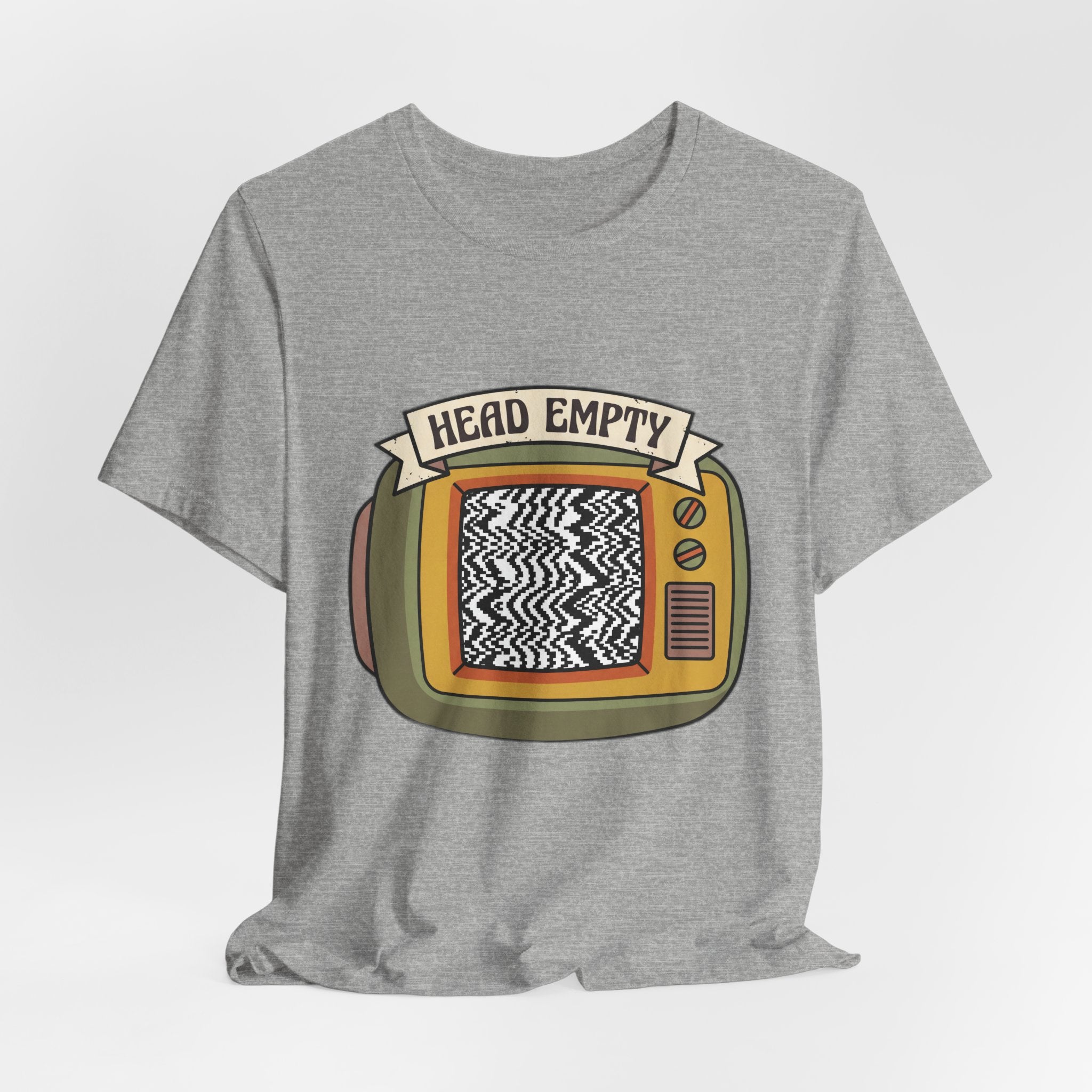 Head Empty TV Static Retro 60s Television