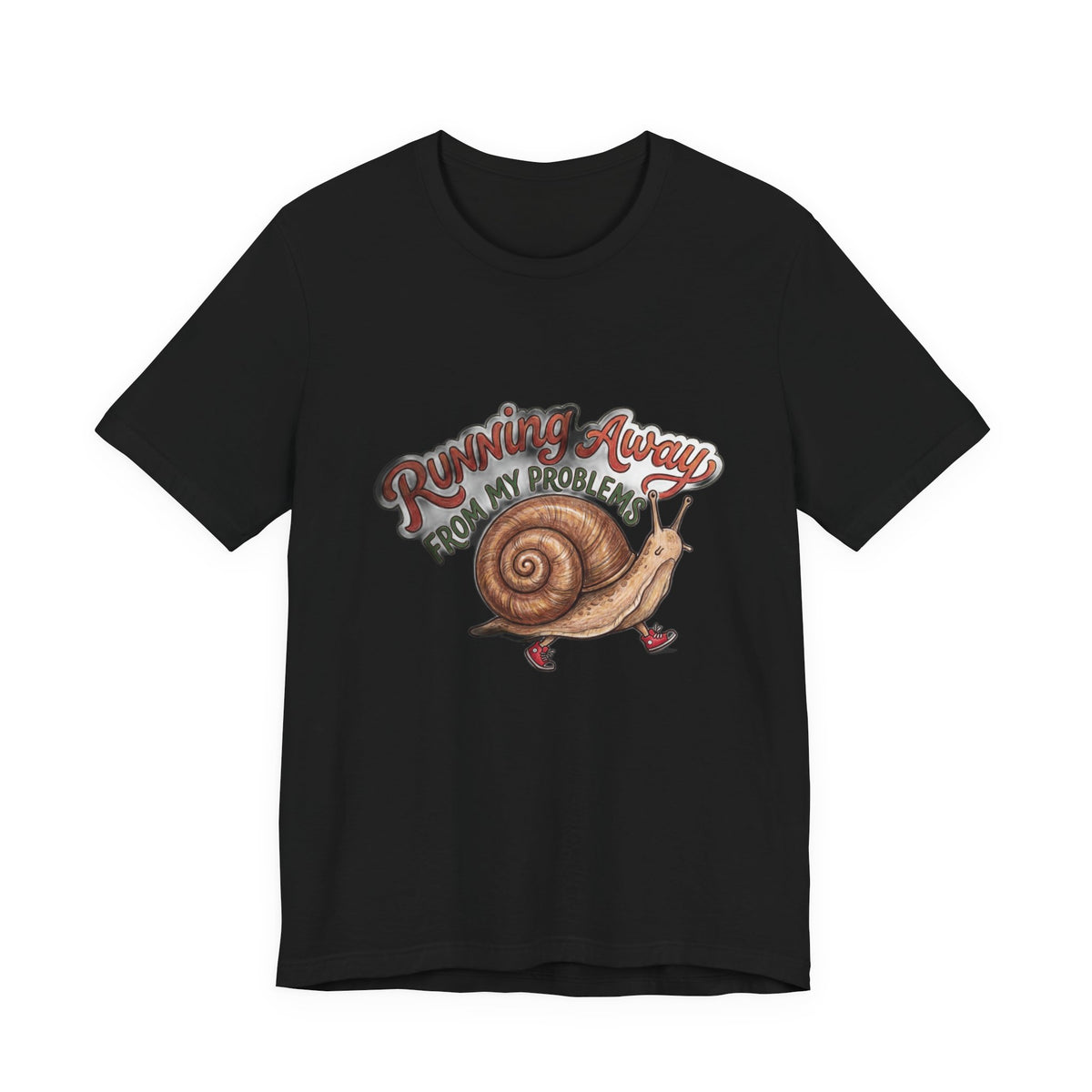 Running Away From My Problems Cute Snail