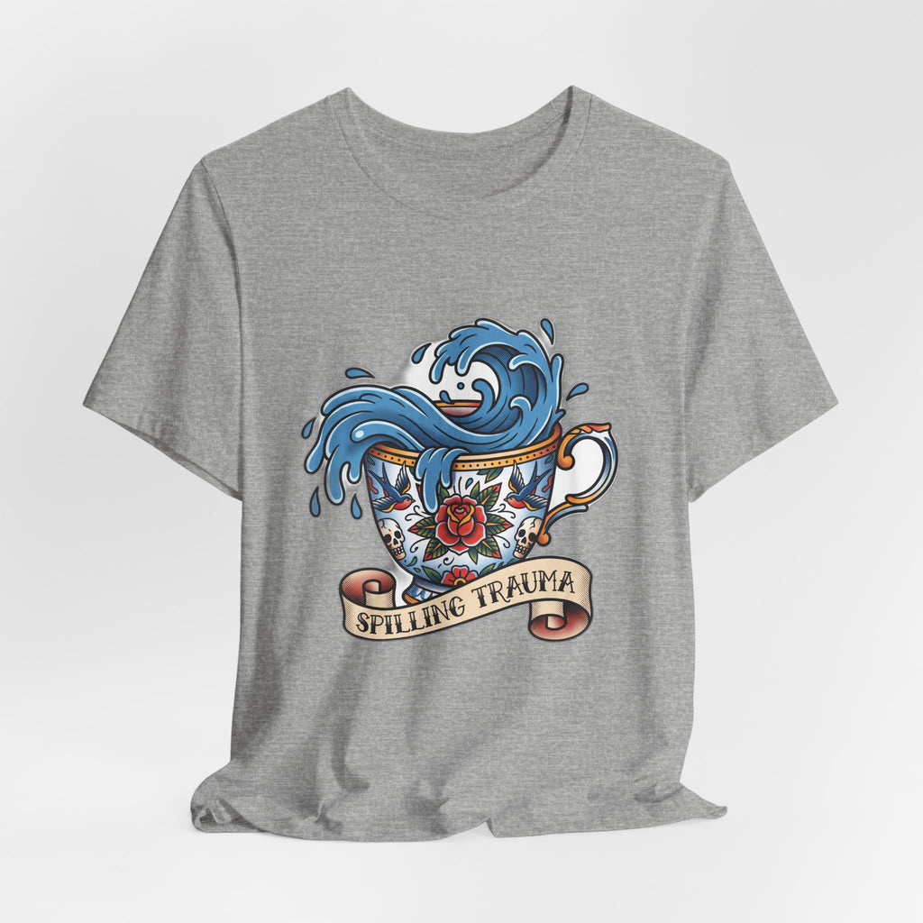 Spilling Trauma Traditional Tattoo Teacup