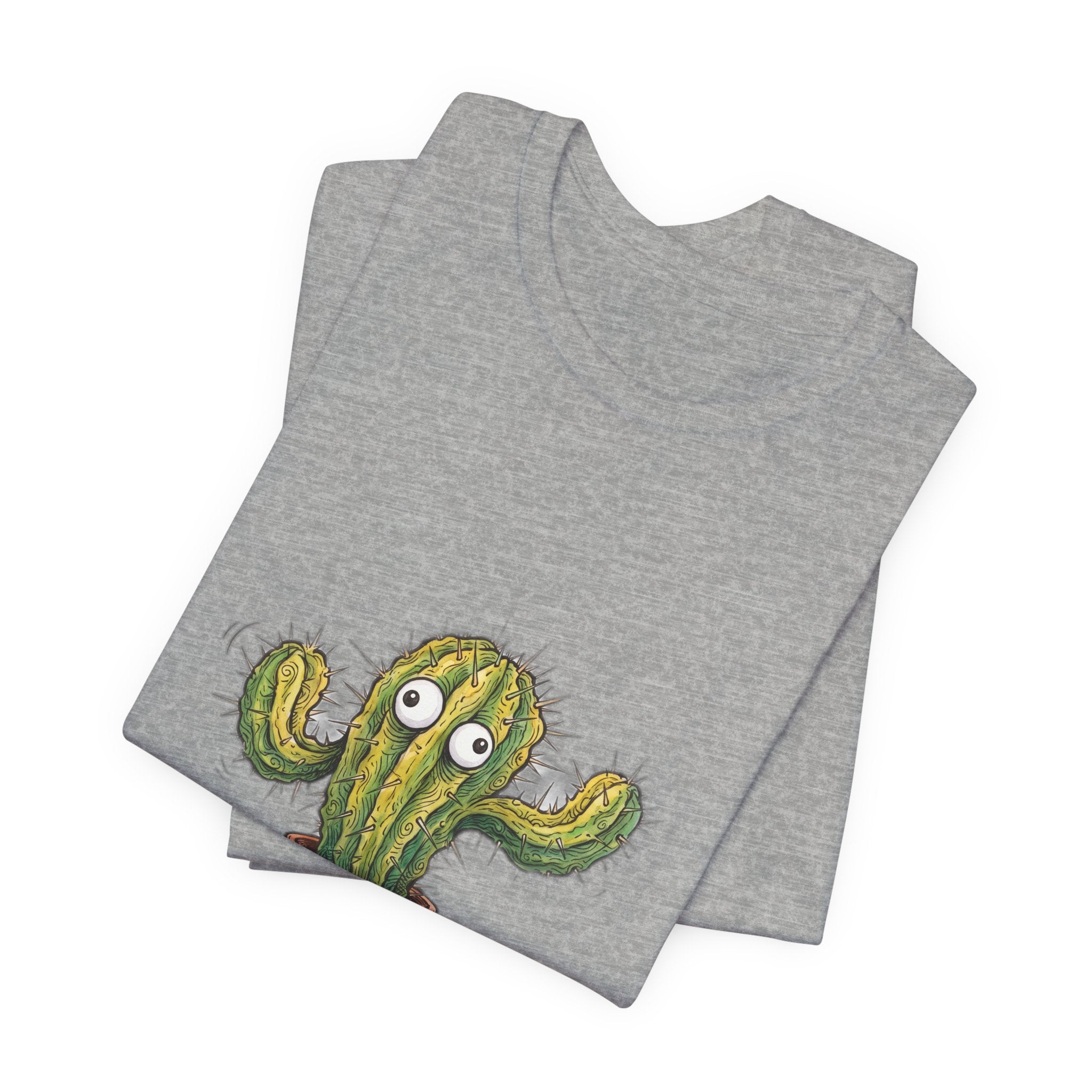 Prickly And Panicking Cute Cactus