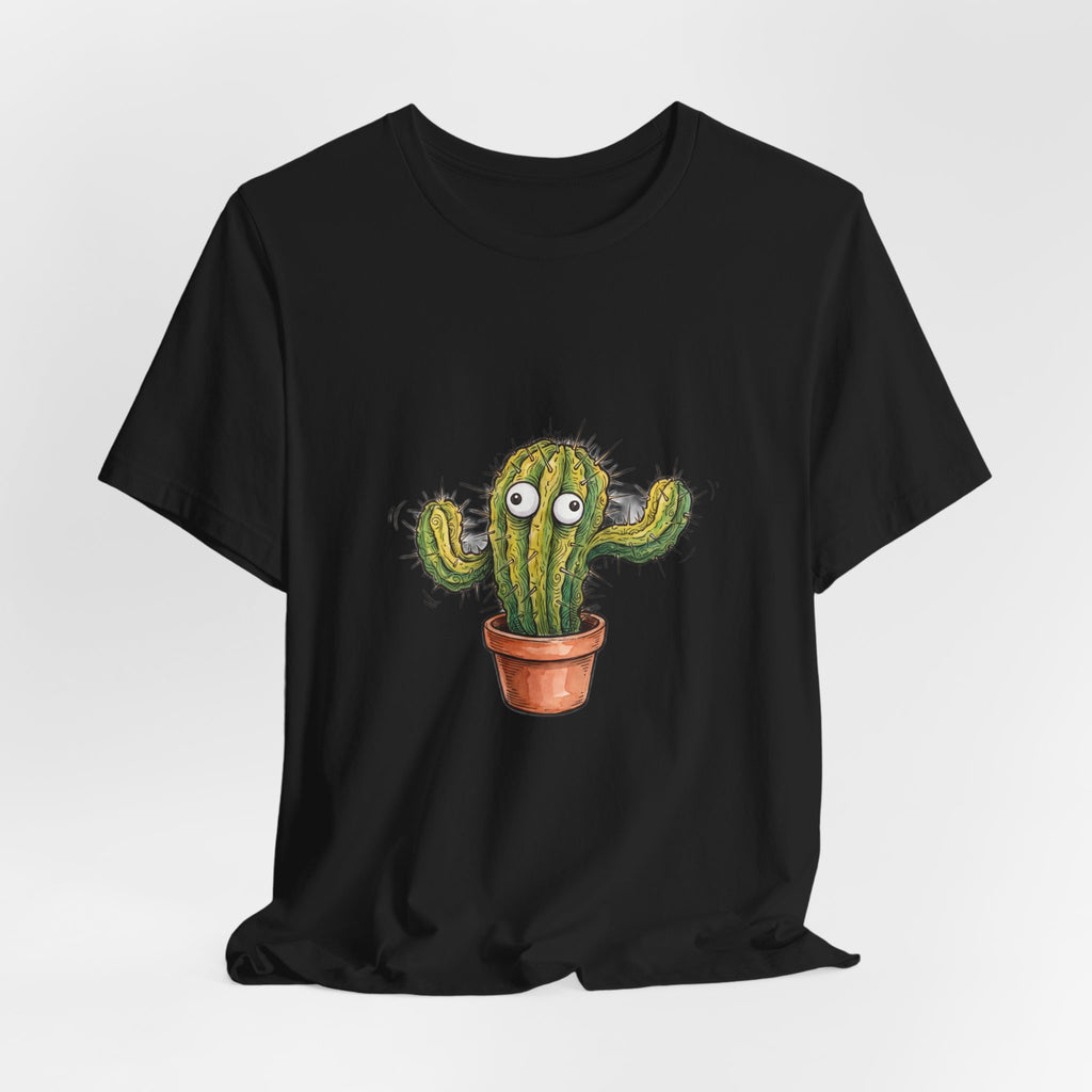 Prickly And Panicking Cute Cactus