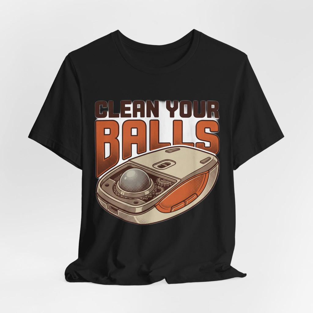 Clean Your Balls Funny Retro Trackball Mouse