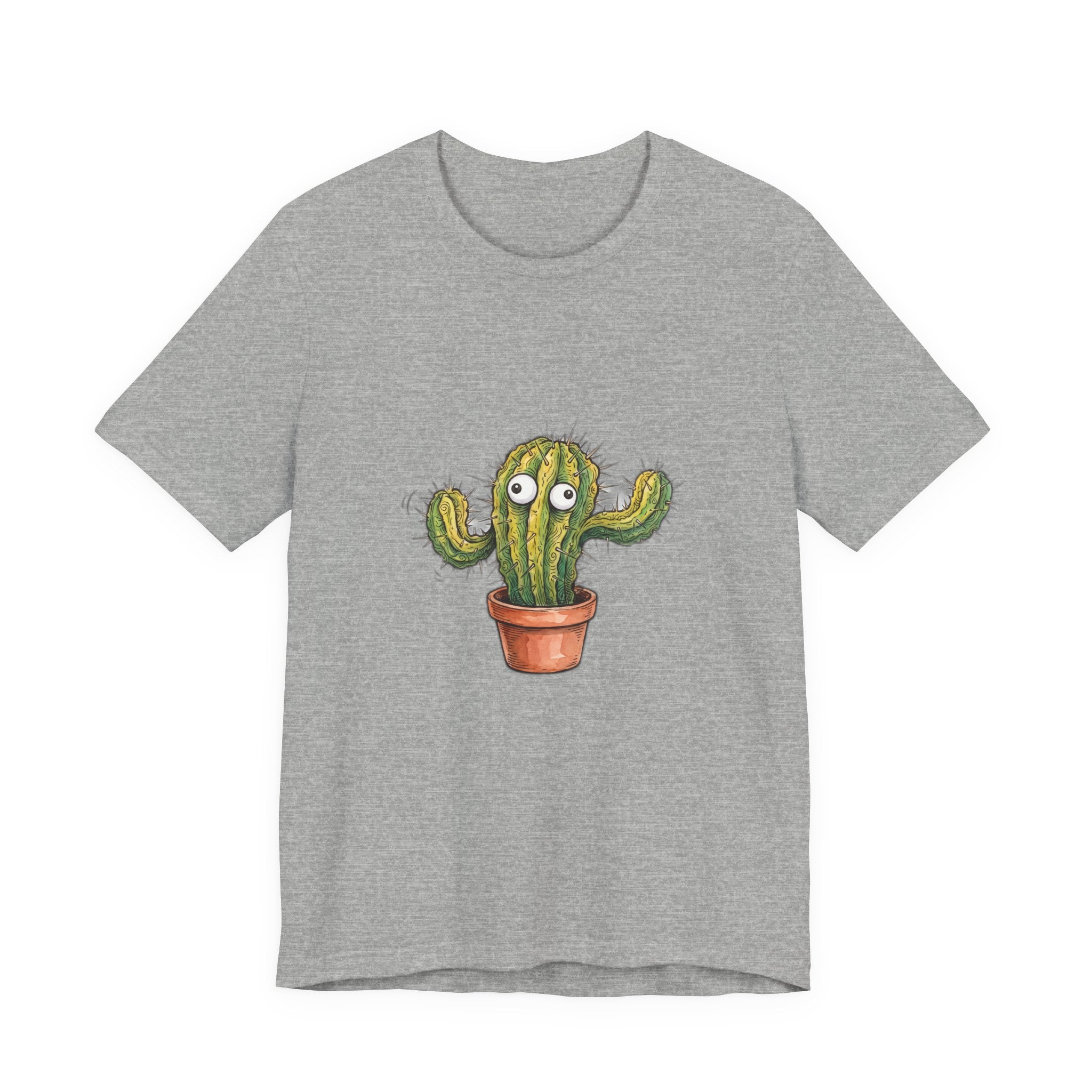 Prickly And Panicking Cute Cactus