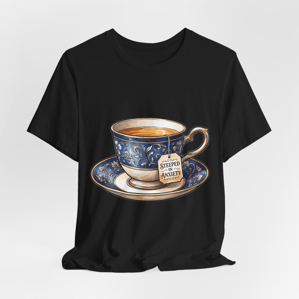 Steeped In Anxiety Funny Floral Teacup
