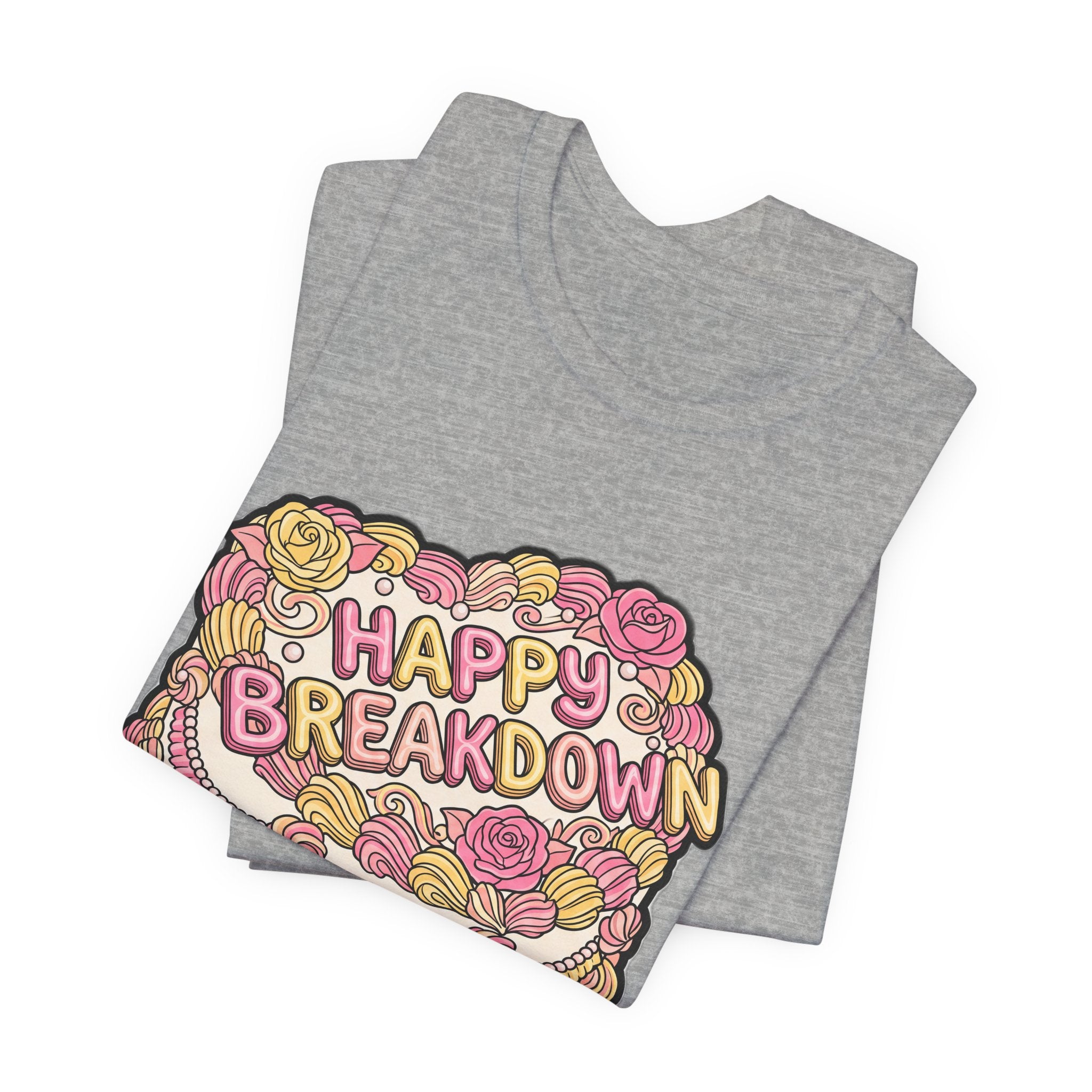 Happy Breakdown Vintage Cake Retro Typography