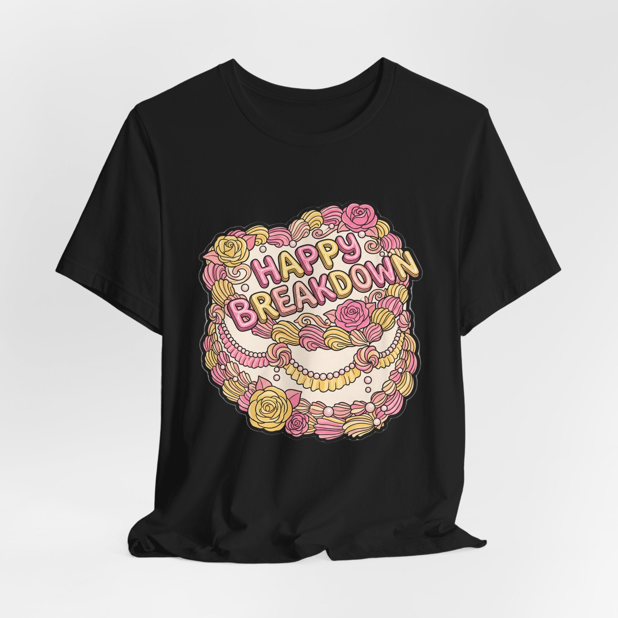 Happy Breakdown Vintage Cake Retro Typography