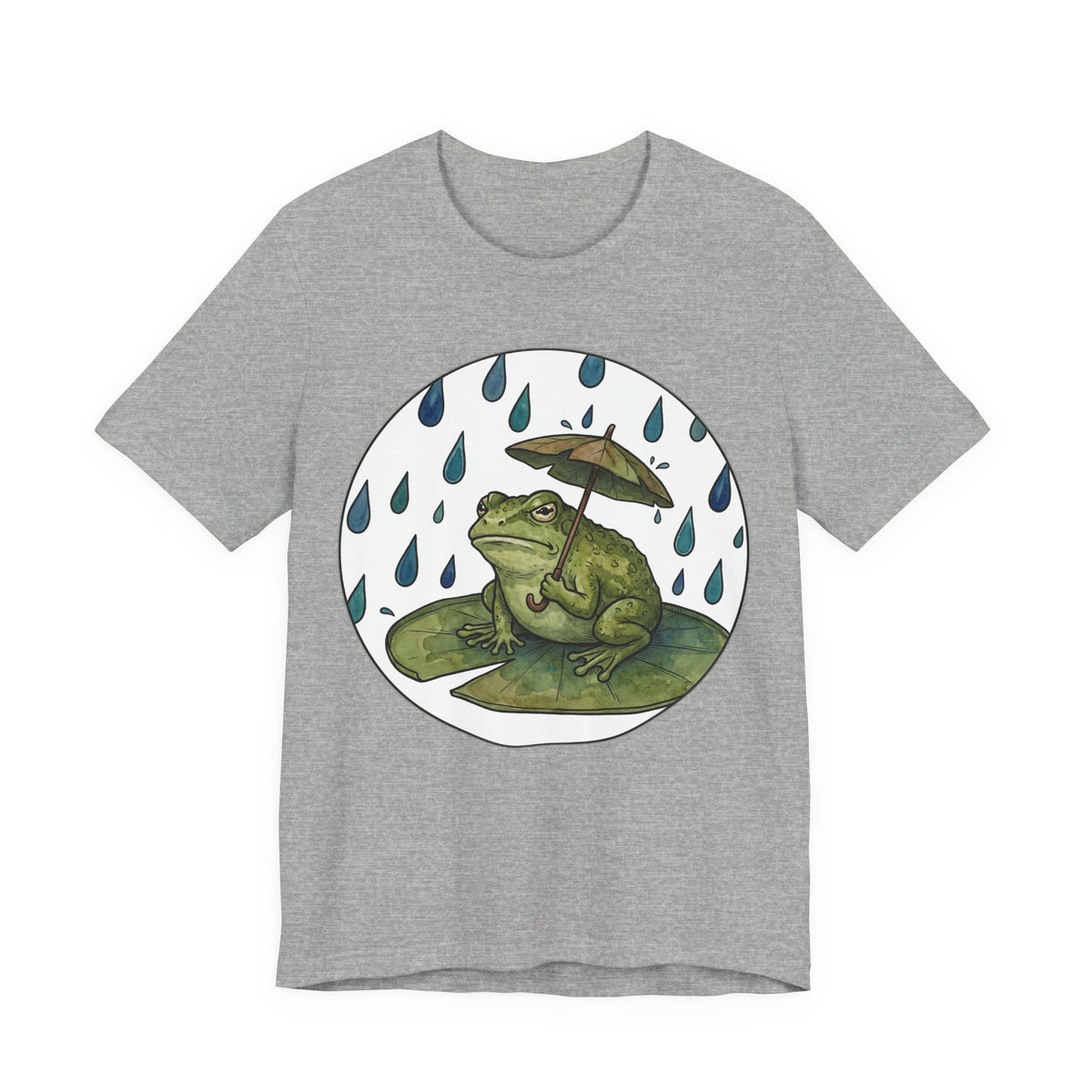Grumpy Frog Rain Leaf Umbrella Cottagecore