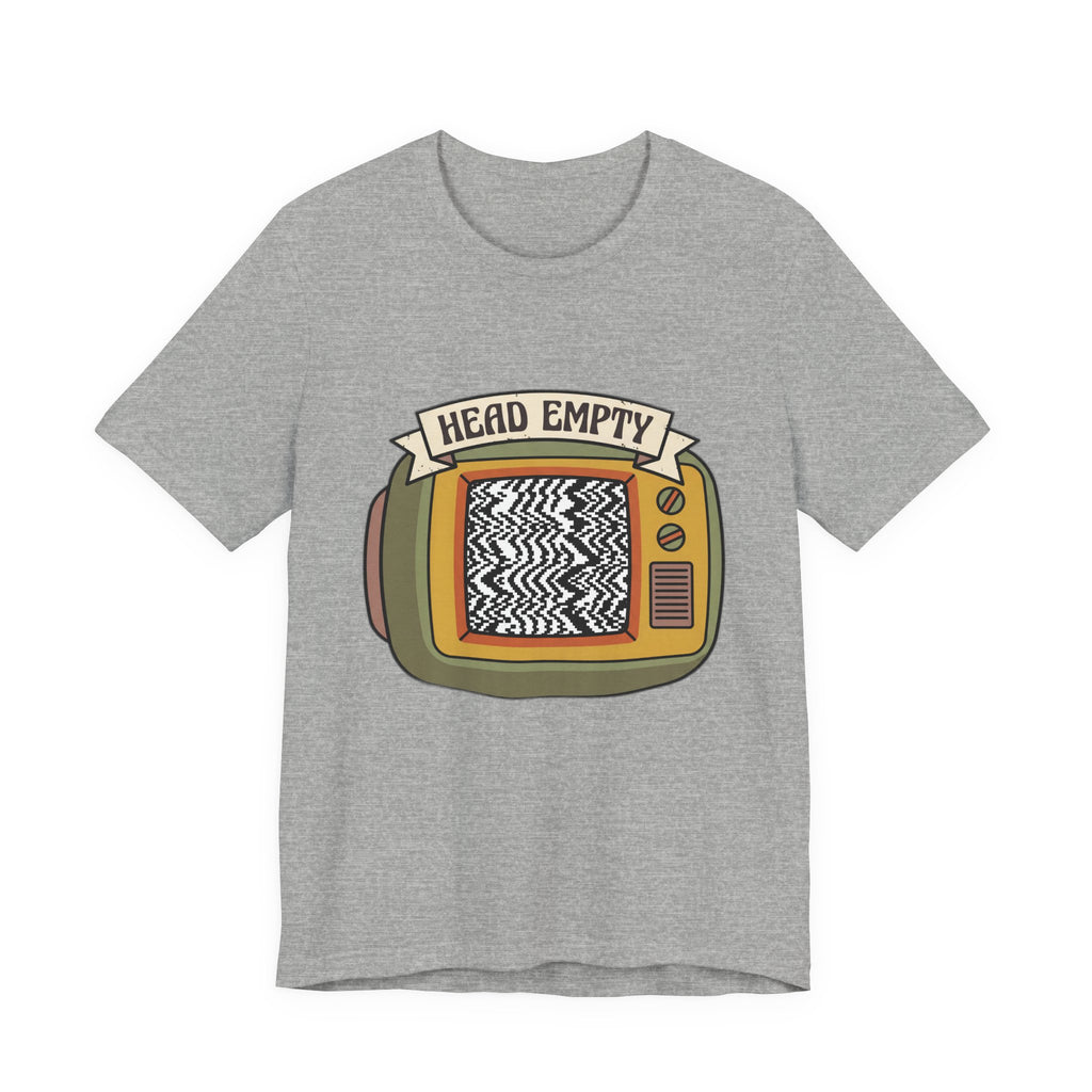 Head Empty TV Static Retro 60s Television