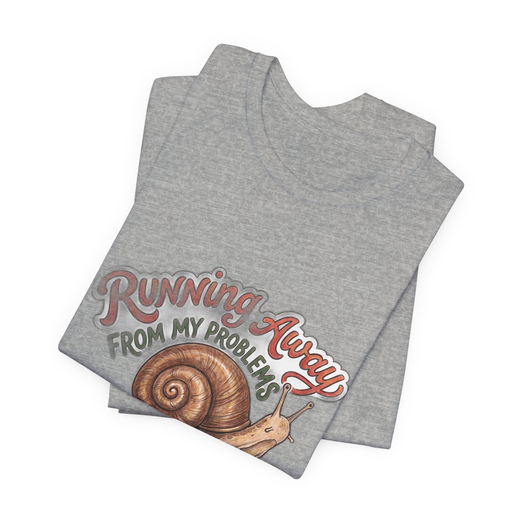 Running Away From My Problems Cute Snail