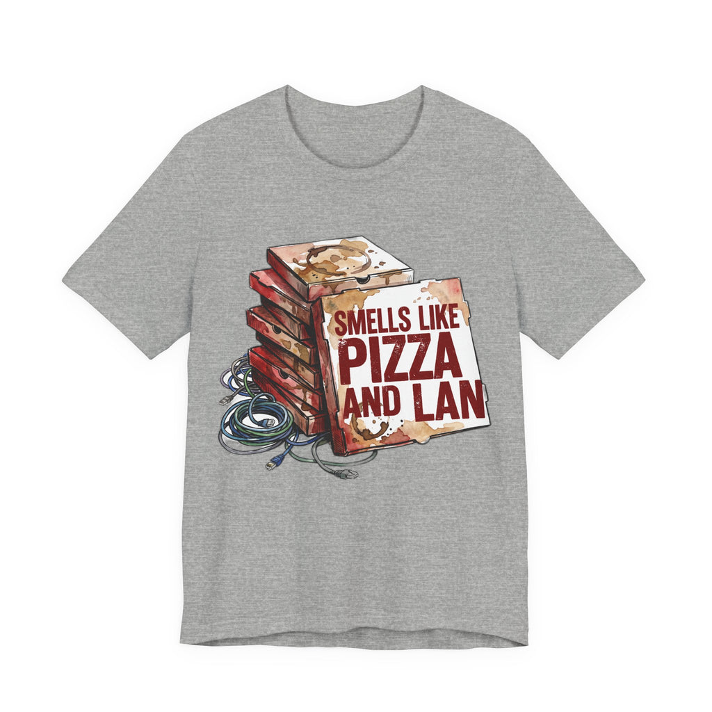 Smells Like Pizza And LAN Funny Retro PC Gaming