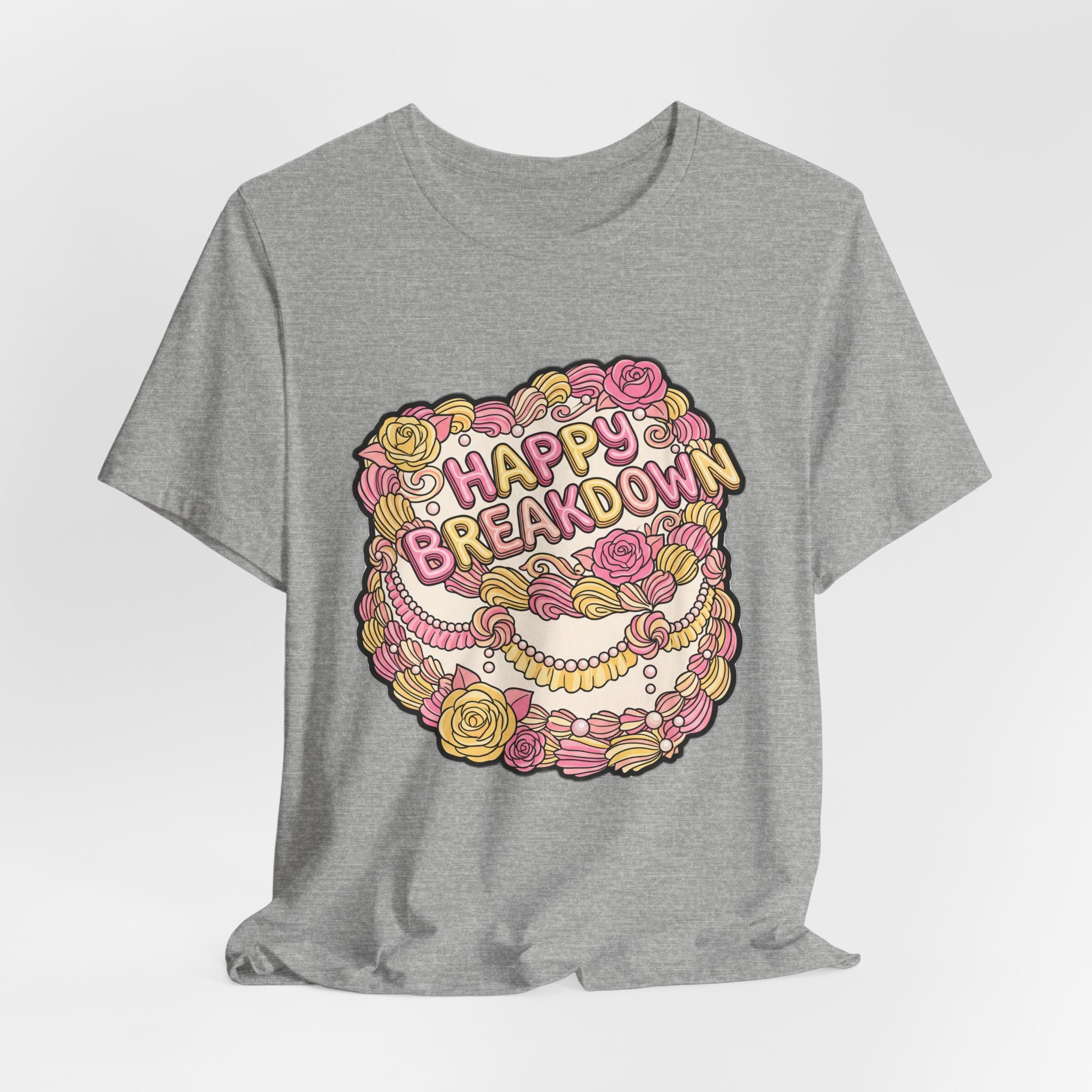 Happy Breakdown Vintage Cake Retro Typography