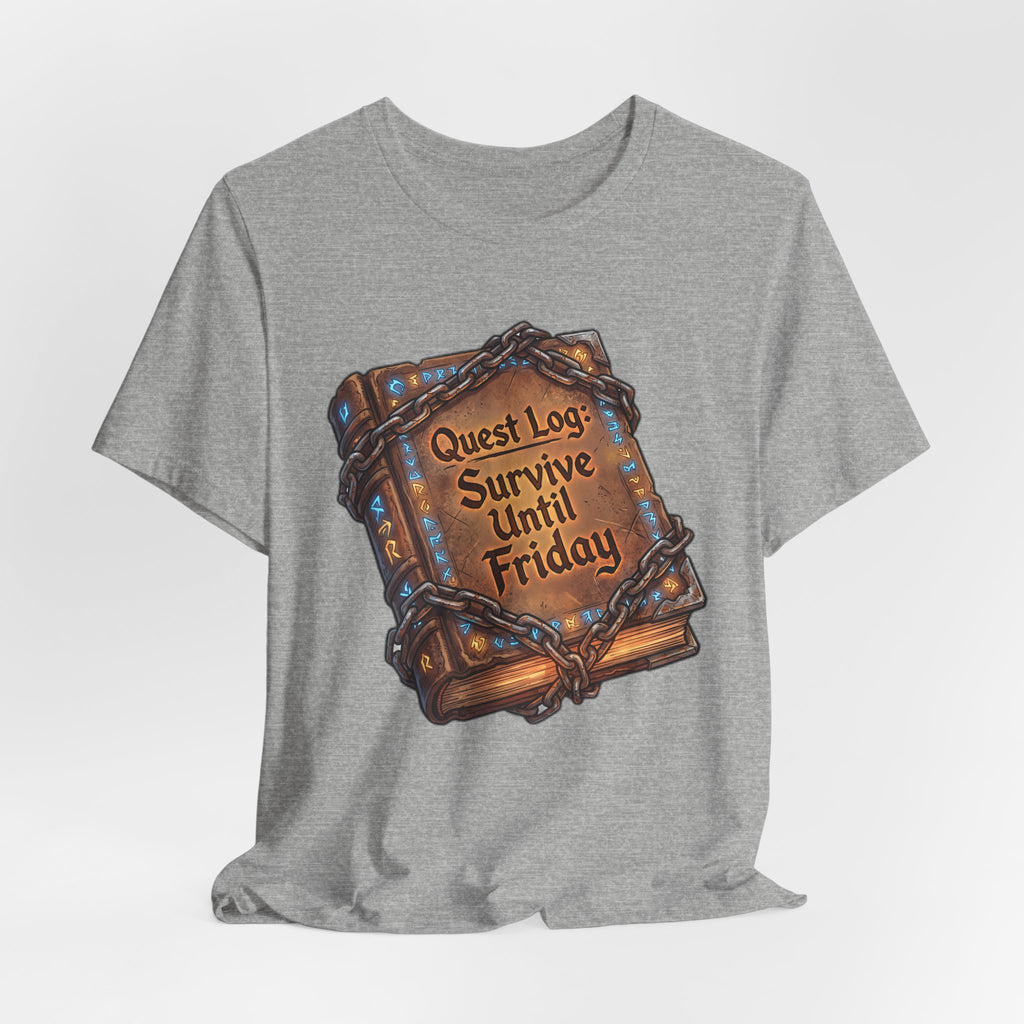 Quest Log Survive Until Friday Funny RPG