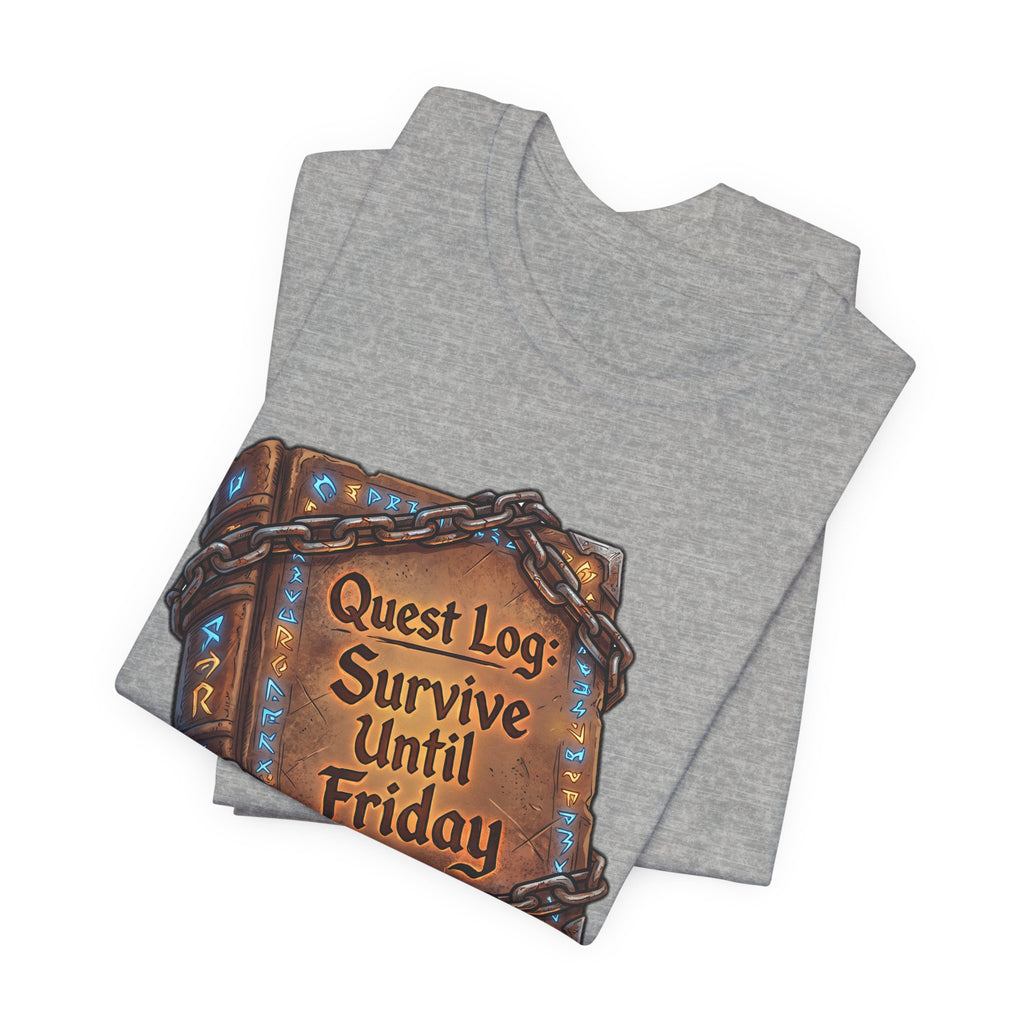 Quest Log Survive Until Friday Funny RPG