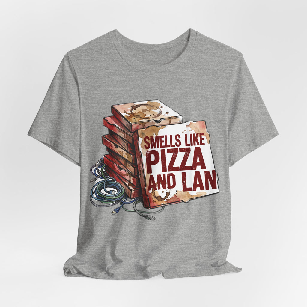 Smells Like Pizza And LAN Funny Retro PC Gaming