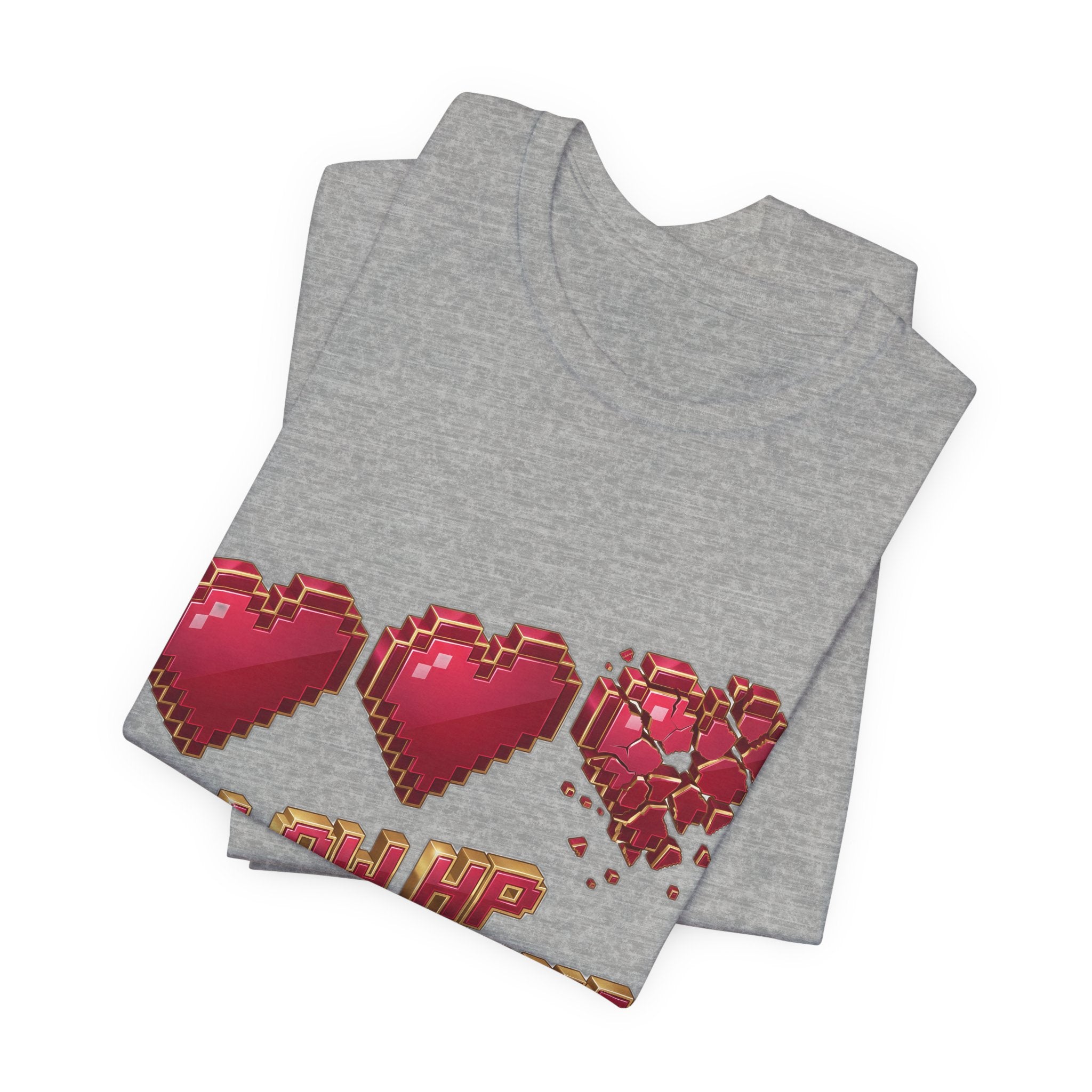 Low HP Need Snacks Funny Pixel Heart Health Bar