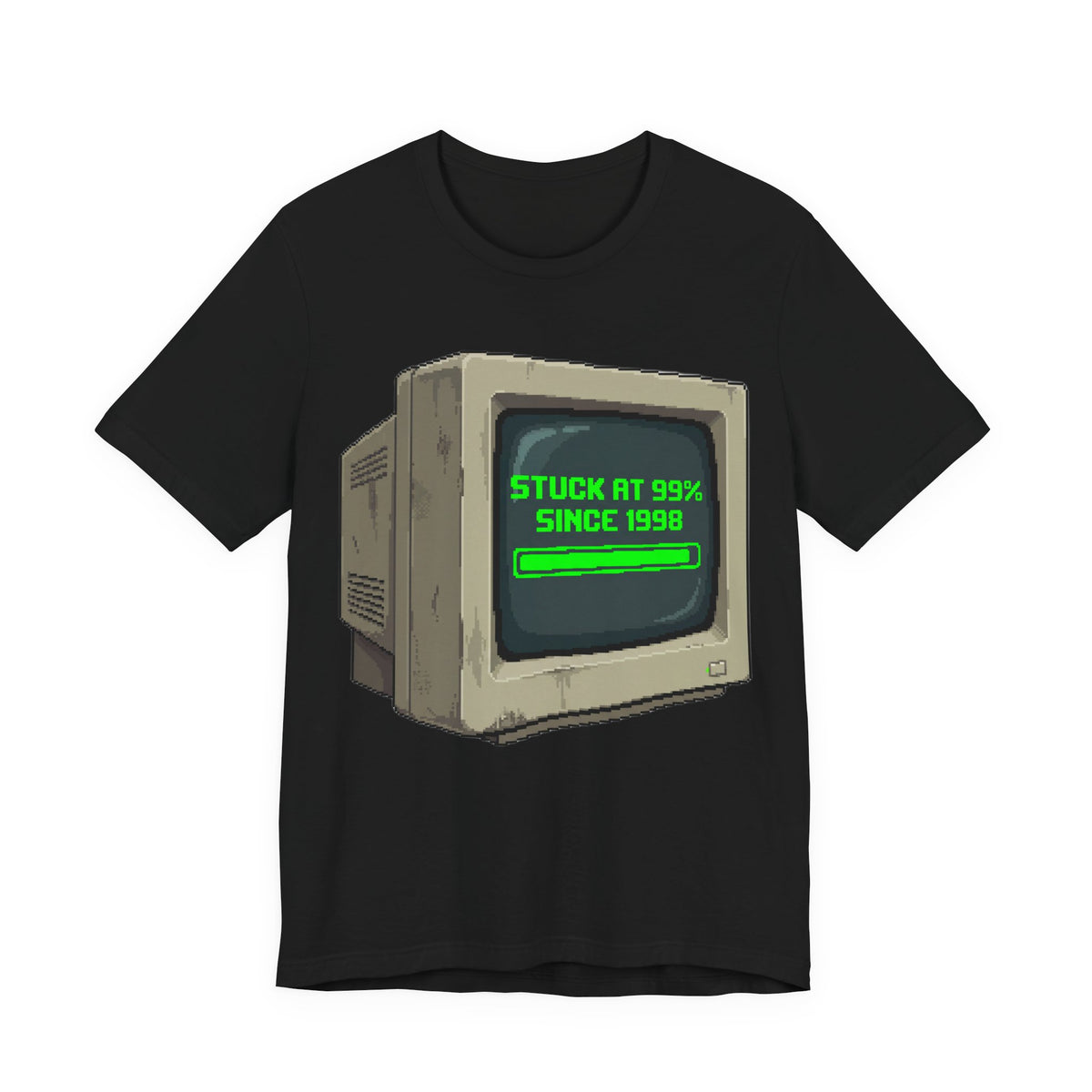 Stuck At 99 Percent Since 1998 Funny Retro PC Loading