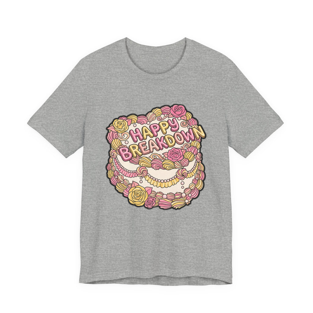 Happy Breakdown Vintage Cake Retro Typography