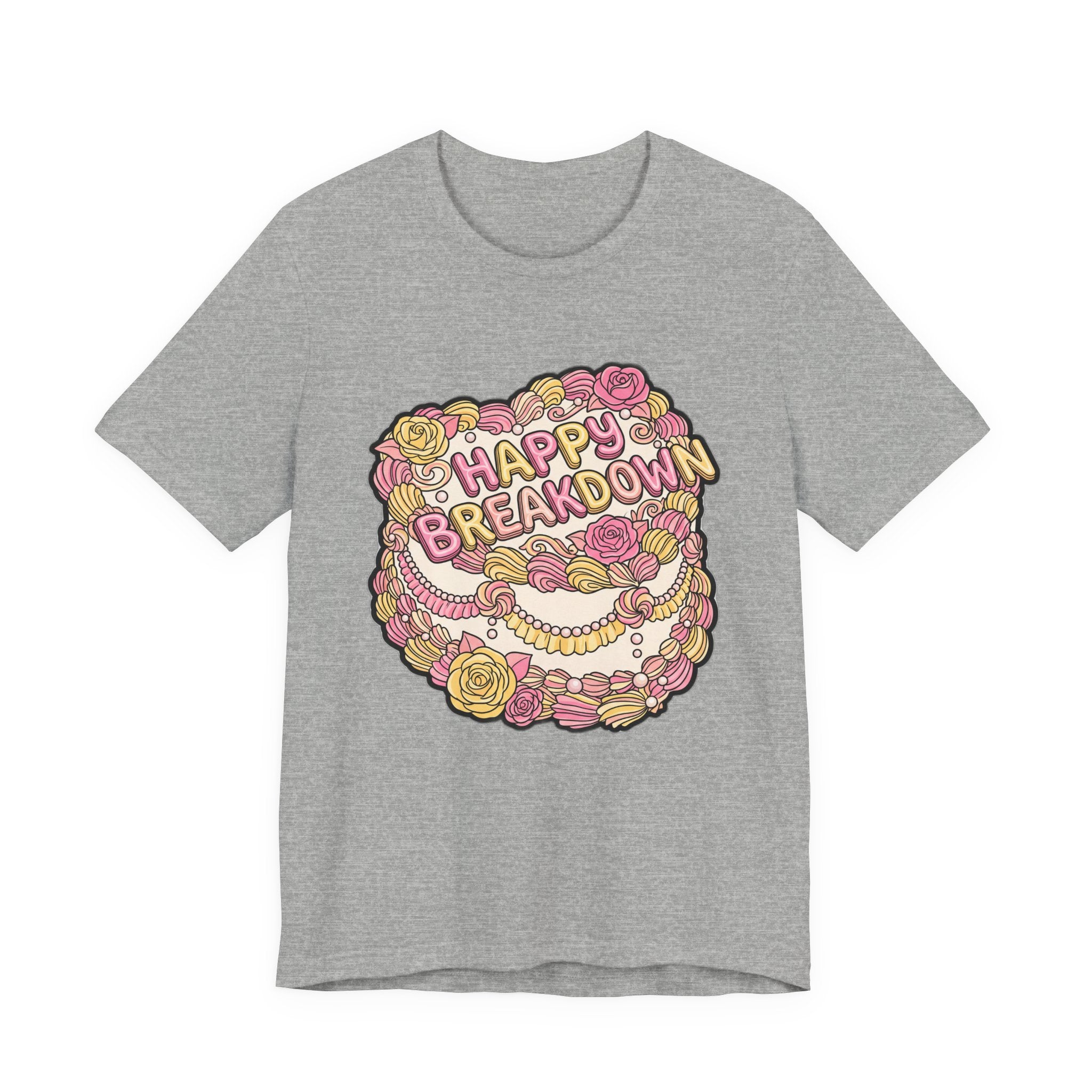 Happy Breakdown Vintage Cake Retro Typography